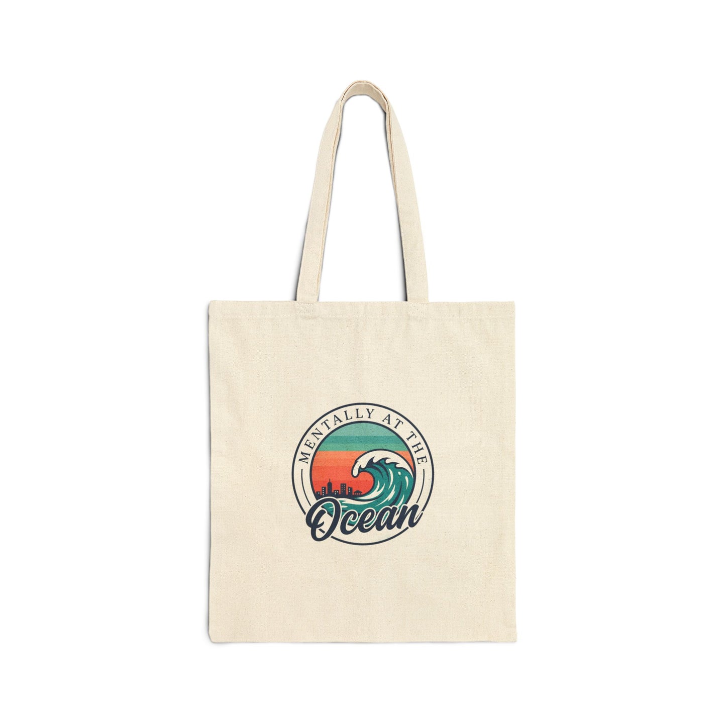 Mentally at the Ocean Tote | coastal aesthetic, sea breeze, pastel blue