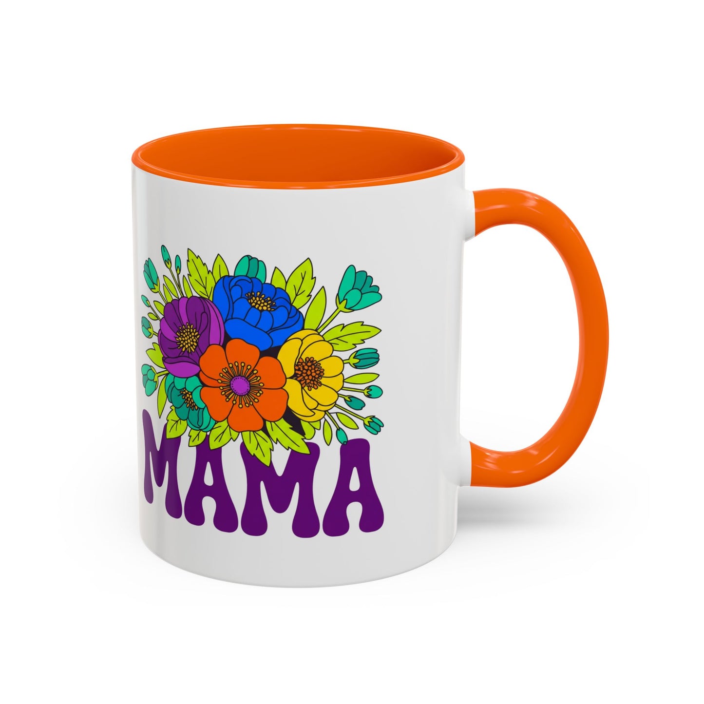 Mama Floral Coffee Mug Accent 11/15oz