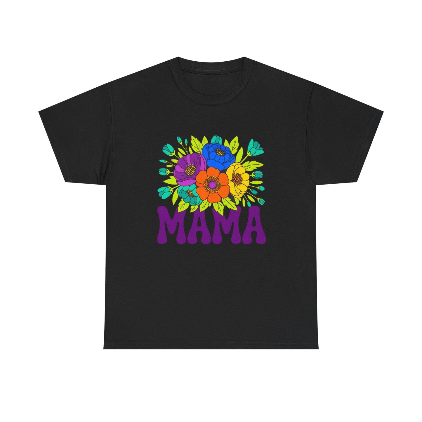 Mama Floral T-Shirt Feminine Floral Mother Tee for Mom Gifts