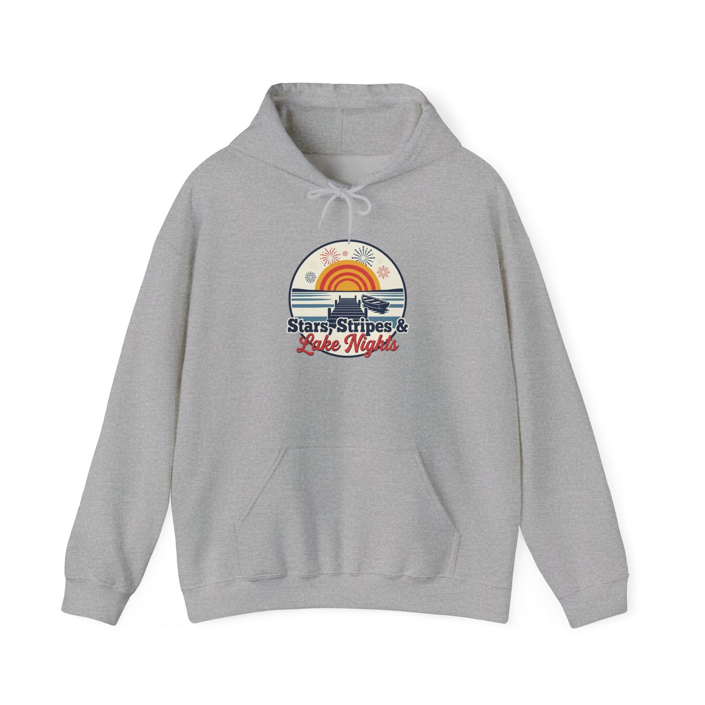 Stars, Stripes, & Lake Nights Heavy Blend™ Hooded Sweatshirt