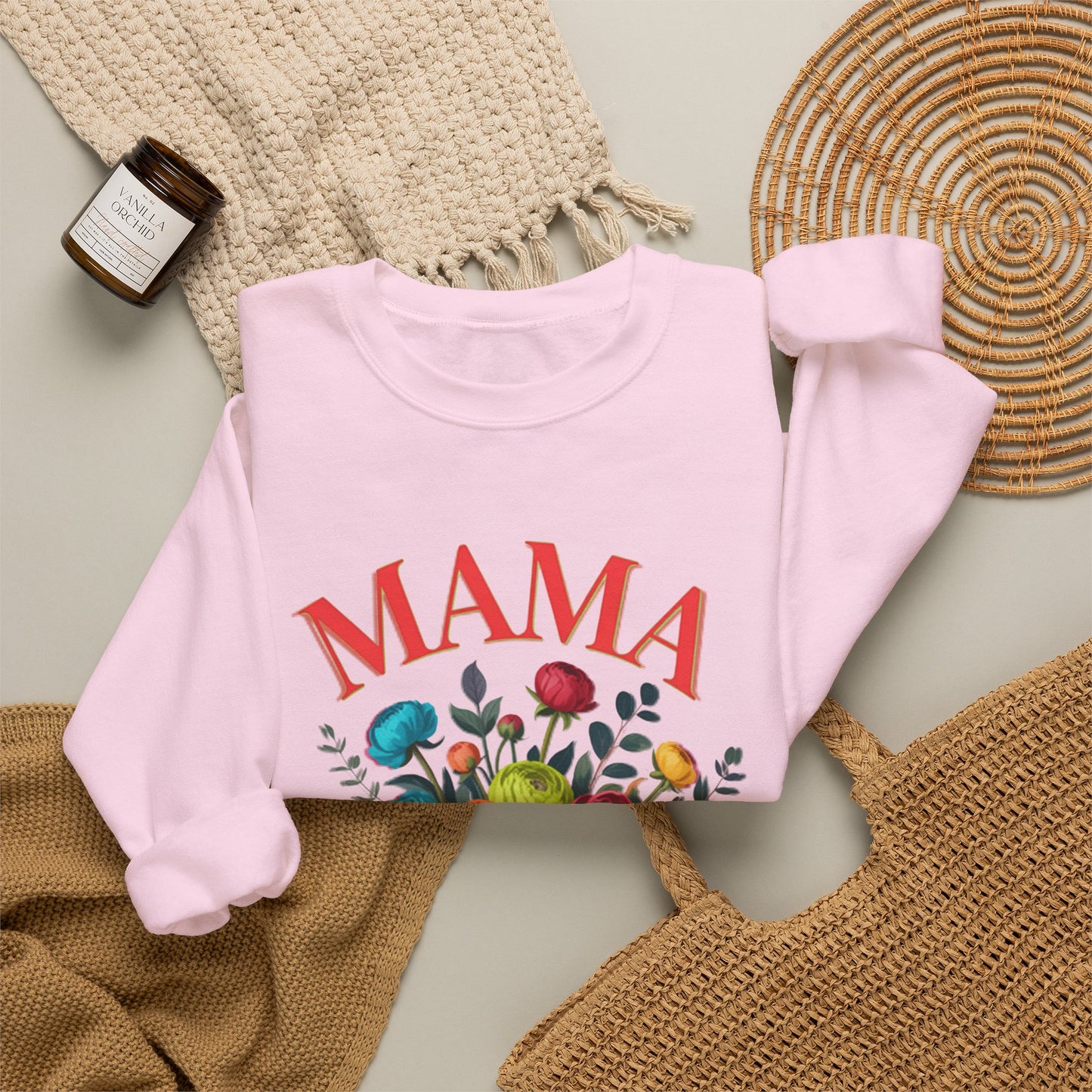 Mama Floral Sweatshirt Cozy Mother’s Day Crewneck