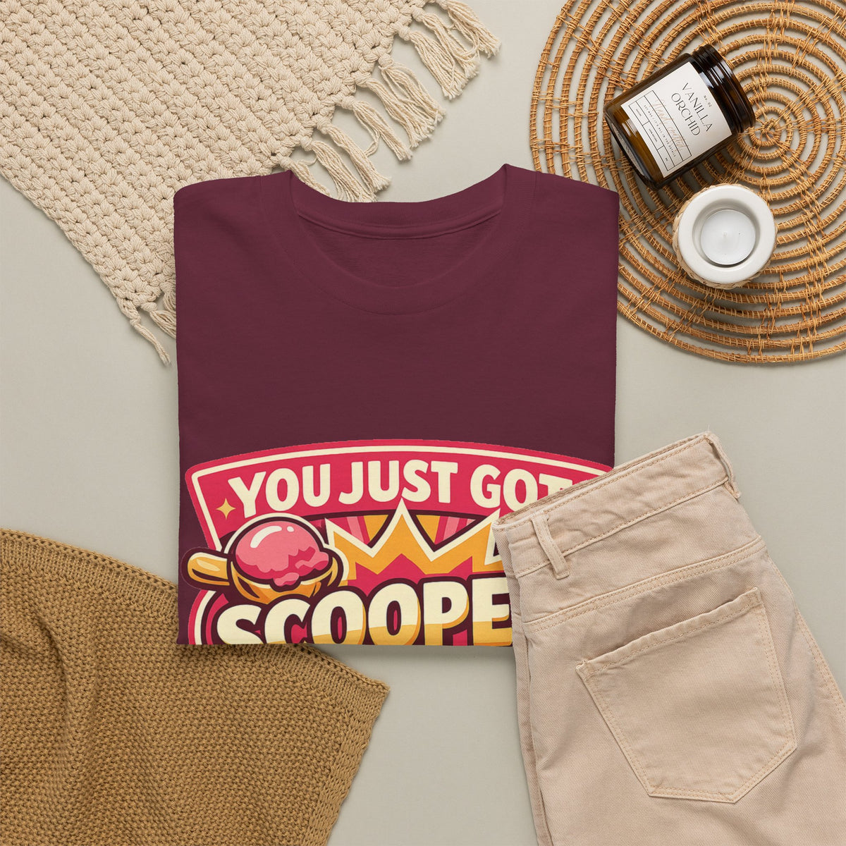 You Just Got Scooped graphic Tee | Ice Cream Scoop Logo