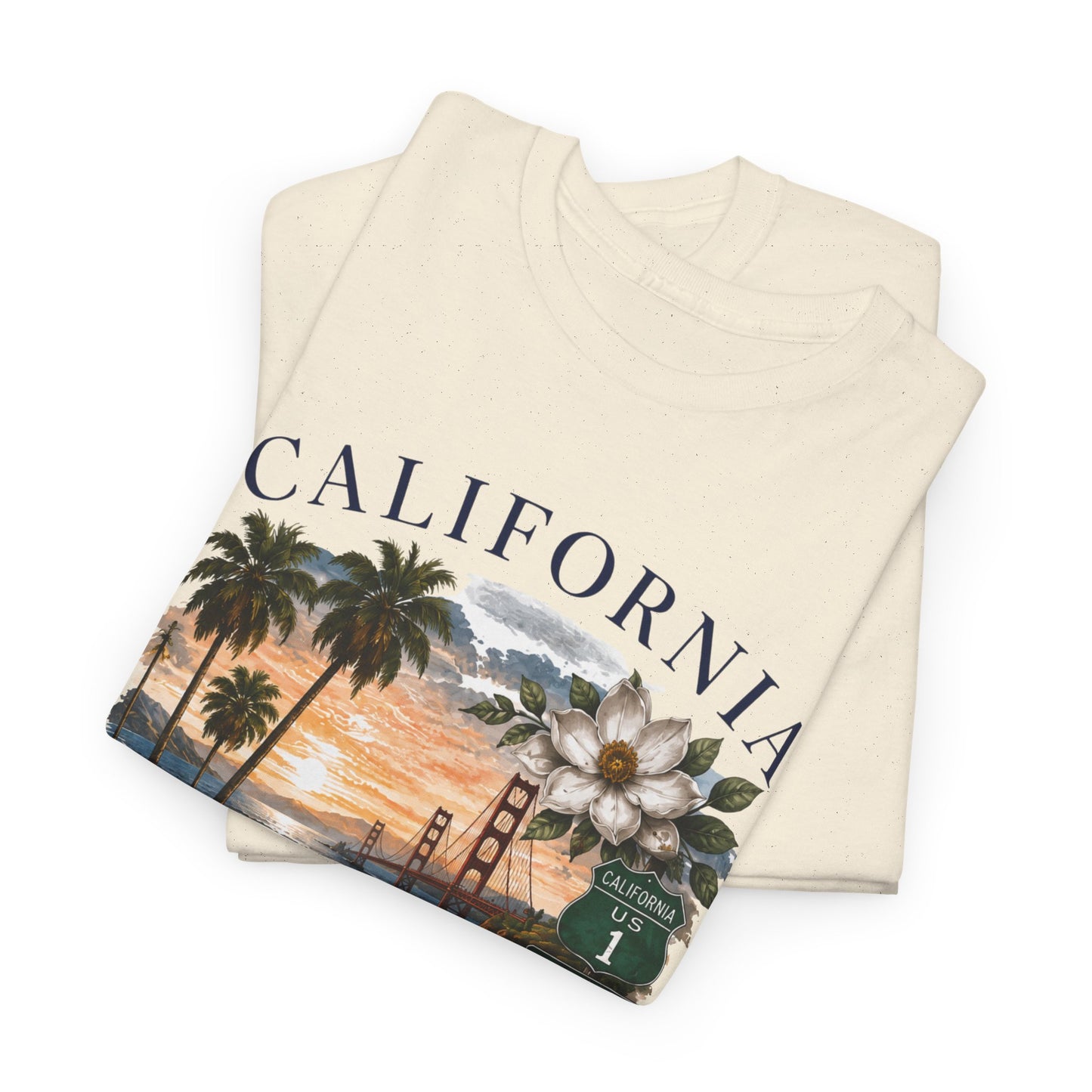 California Vintage Surf T-Shirt — Coastal Sunset Beach Tee