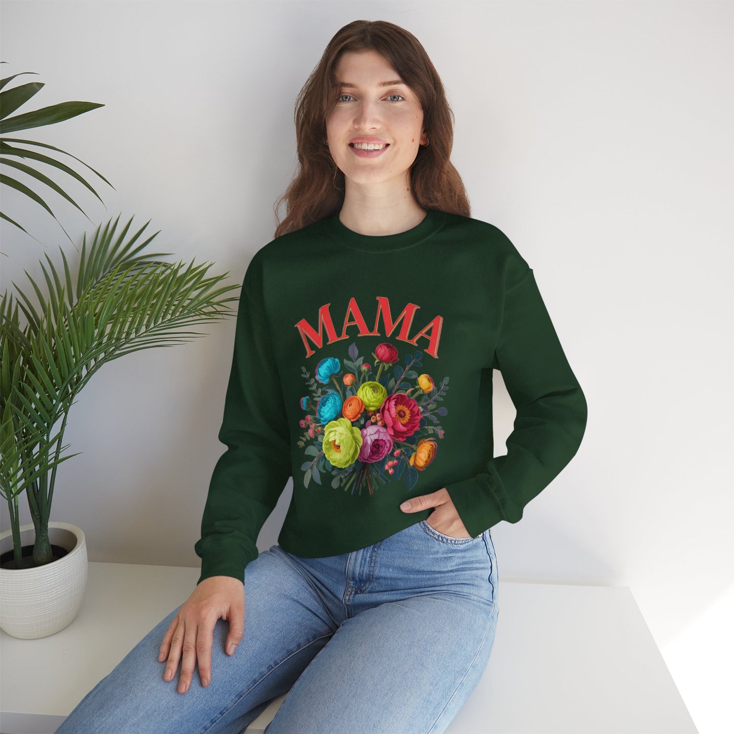 Mama Floral Sweatshirt Cozy Mother’s Day Crewneck