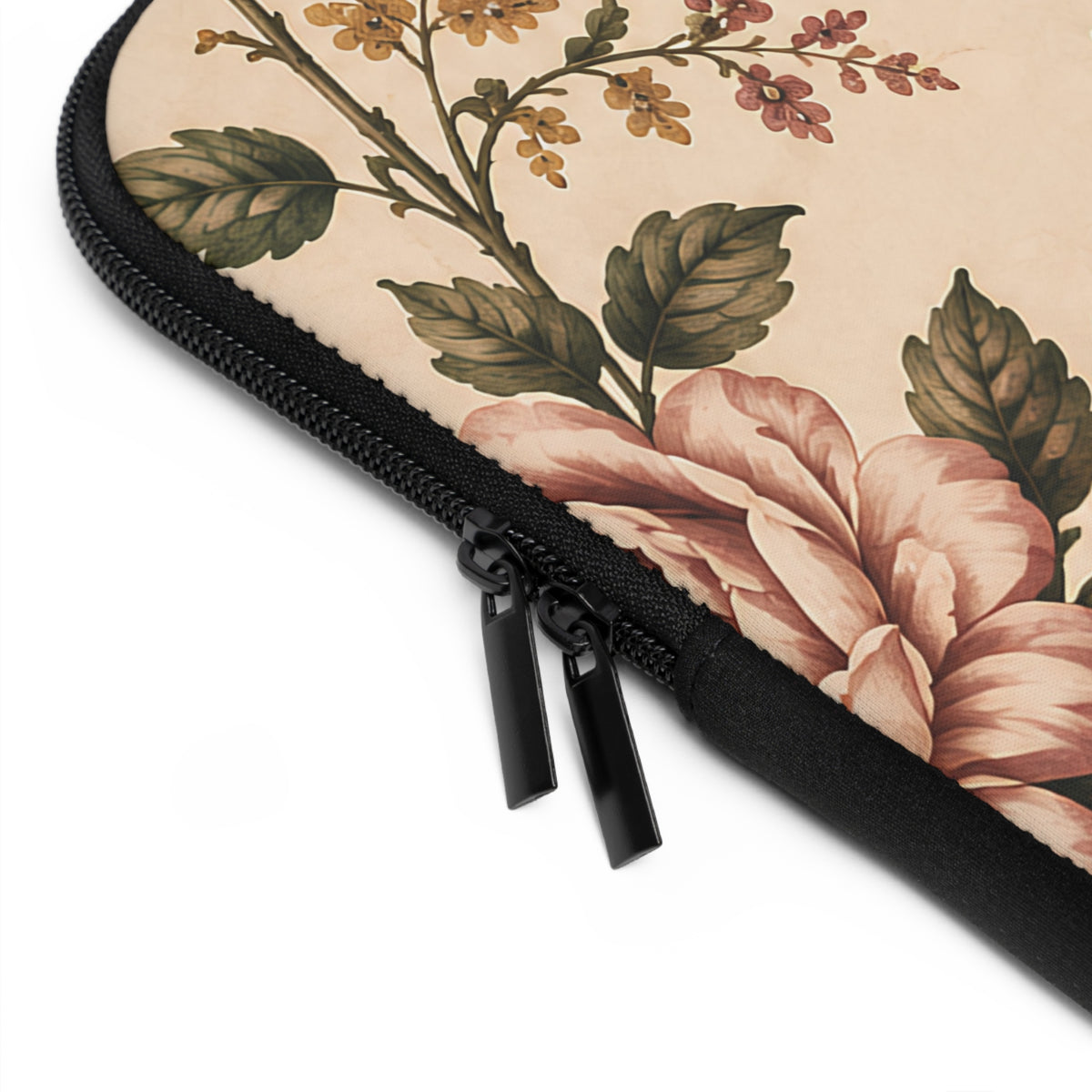 Southern Rose Floral Bookish Laptop Sleeve — Books & Blossoms Protective Case