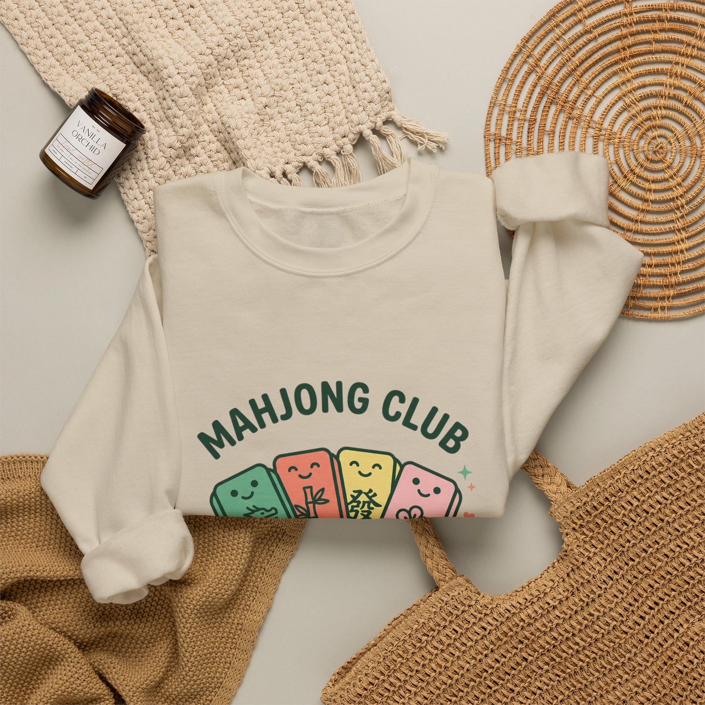 Mahjong Club Heavy Blend™ Crewneck Sweatshirt