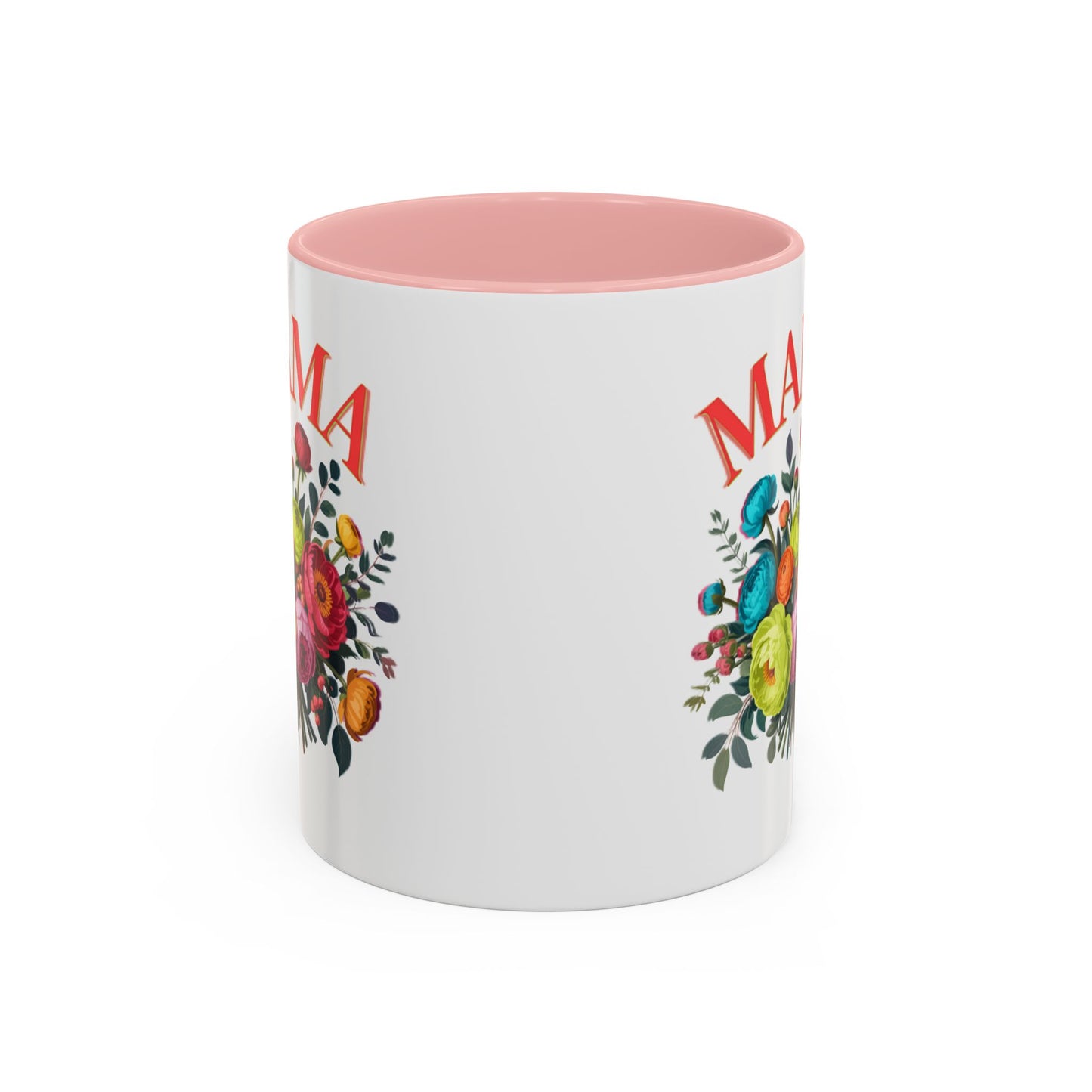 Mama Floral Coffee Mug – Mother's Day Bouquet Accent Mug (11/15oz)