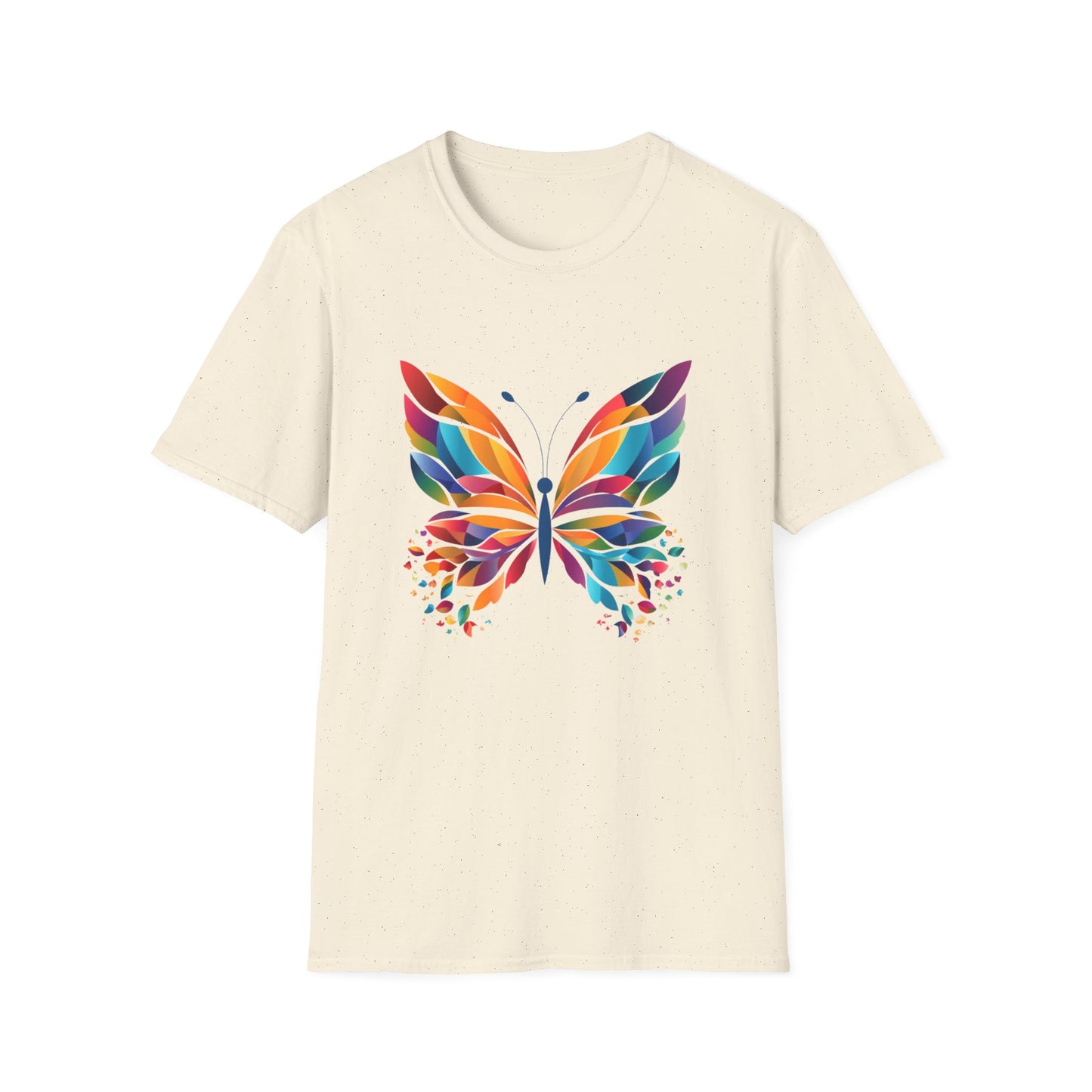 Colorful Butterfly T-Shirt — Vibrant Rainbow Wing Graphic Tee