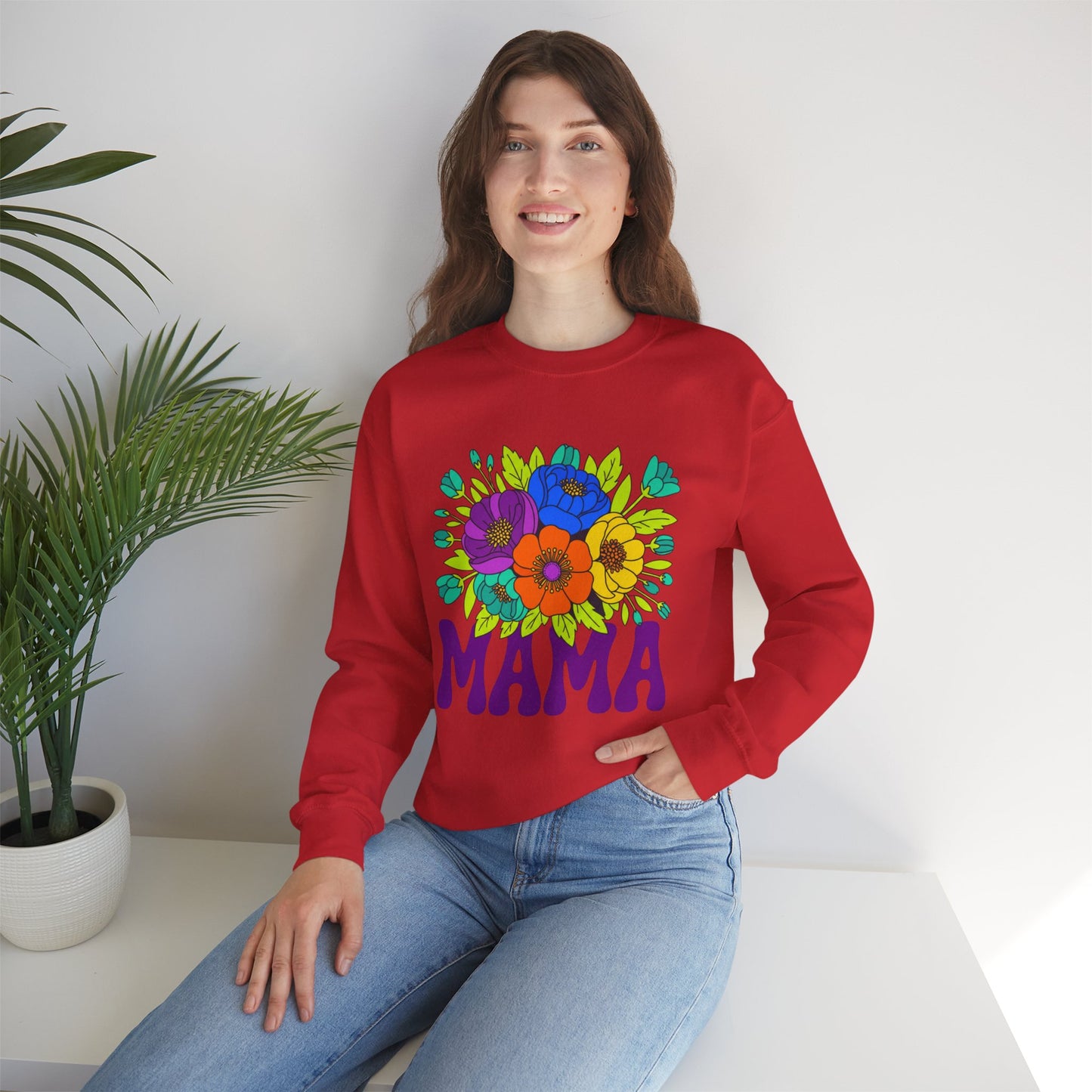 Mama Floral Sweatshirt — Cozy Mother's Day Crewneck
