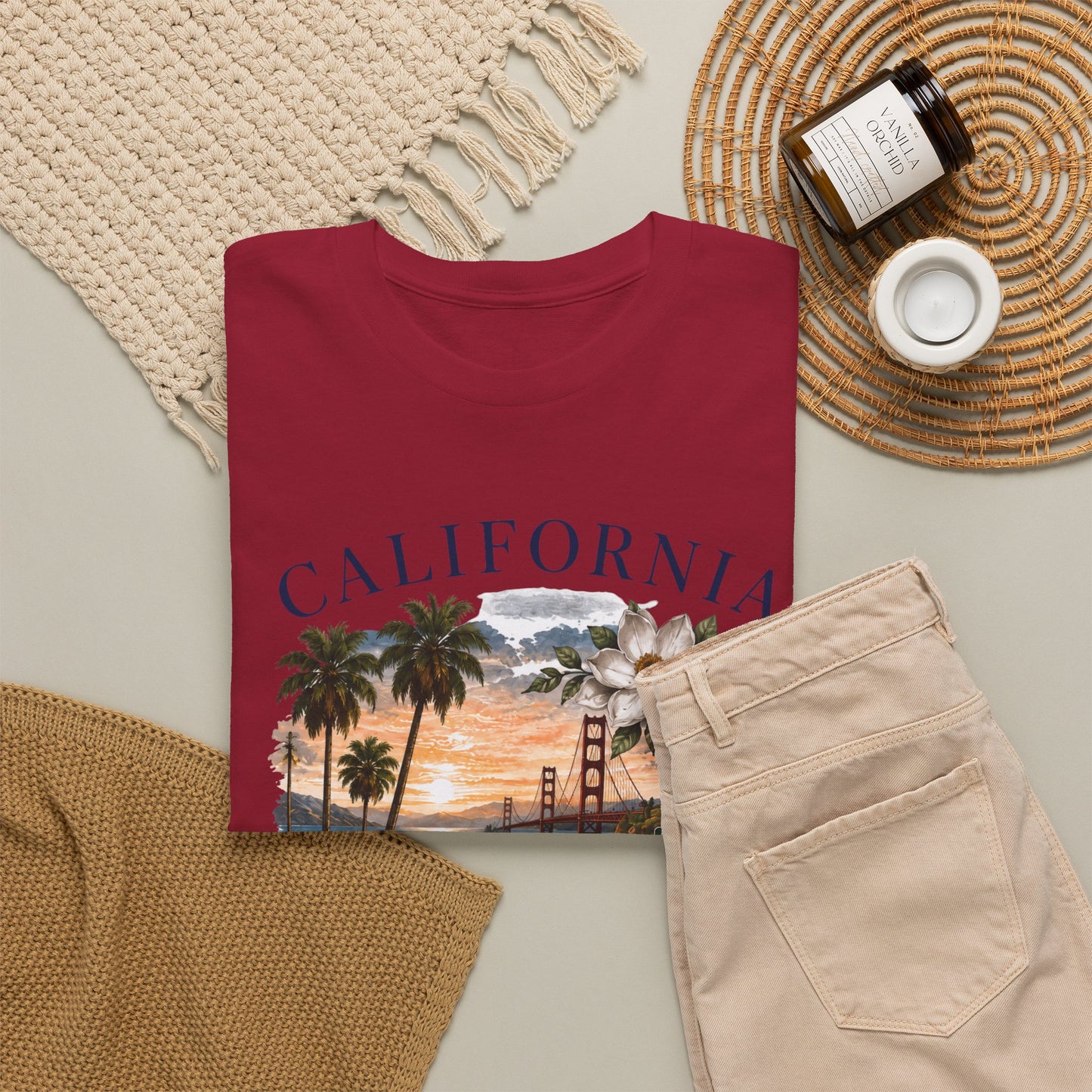 California Vintage Surf T-Shirt — Coastal Sunset Beach Tee