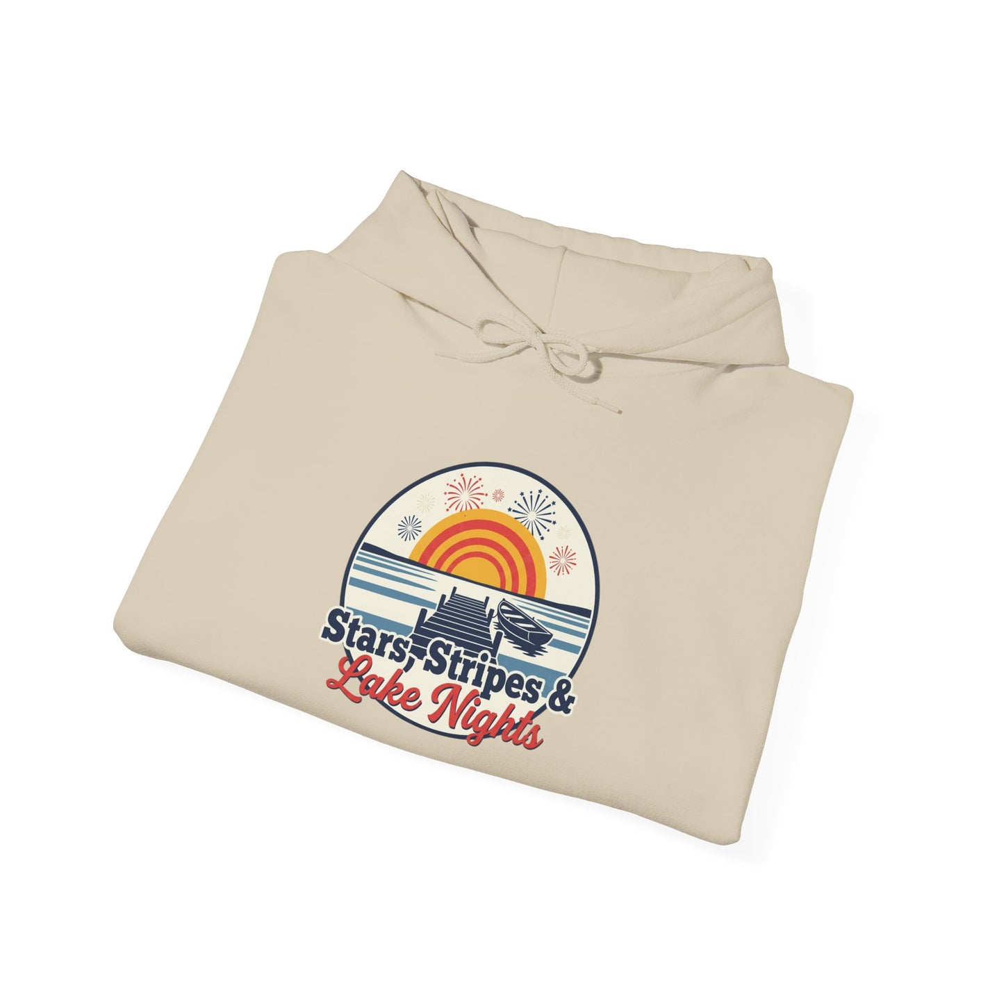 Stars, Stripes, & Lake Nights Heavy Blend™ Hooded Sweatshirt