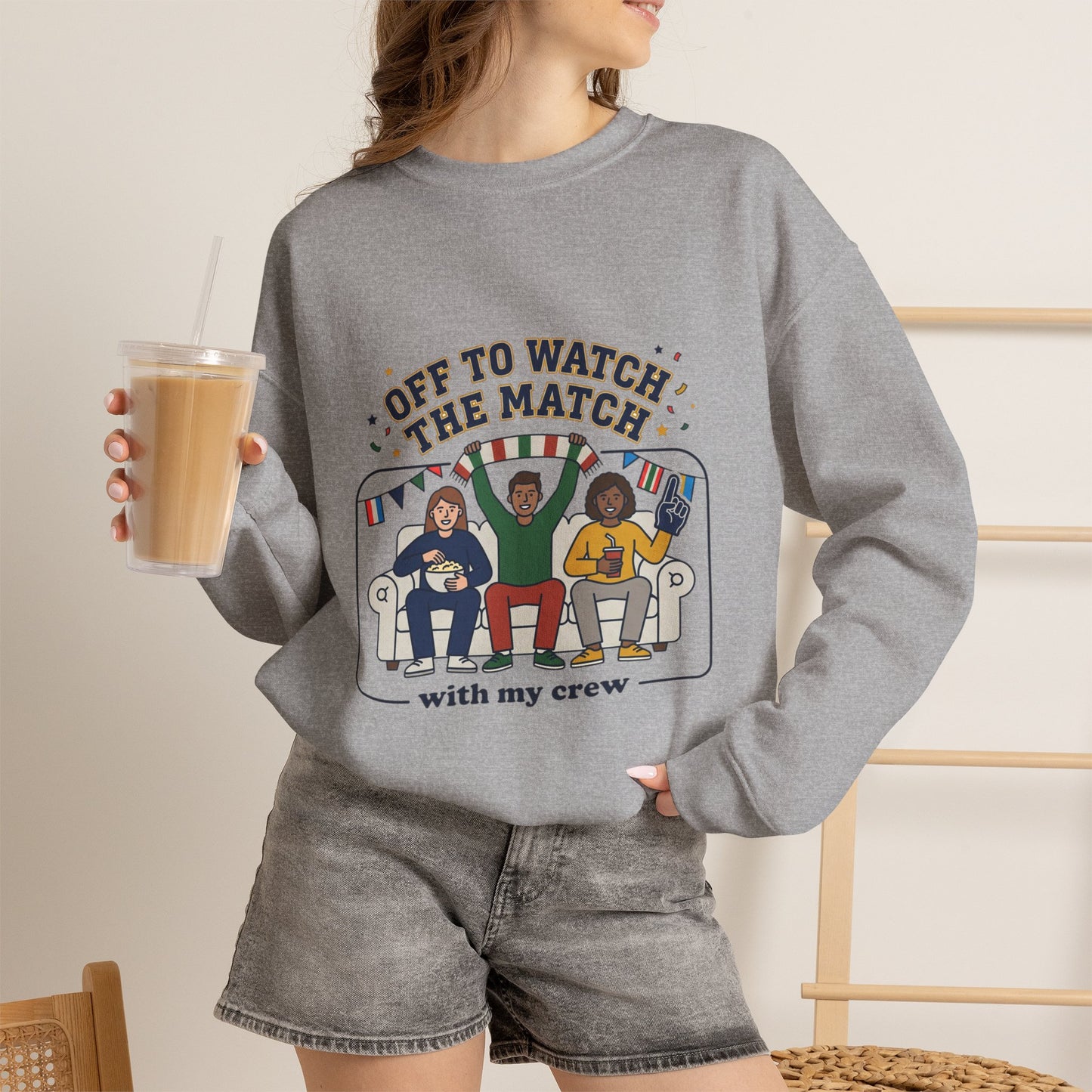 Off to Watch the Match Sweatshirt | soccer watch party, match-day outfit