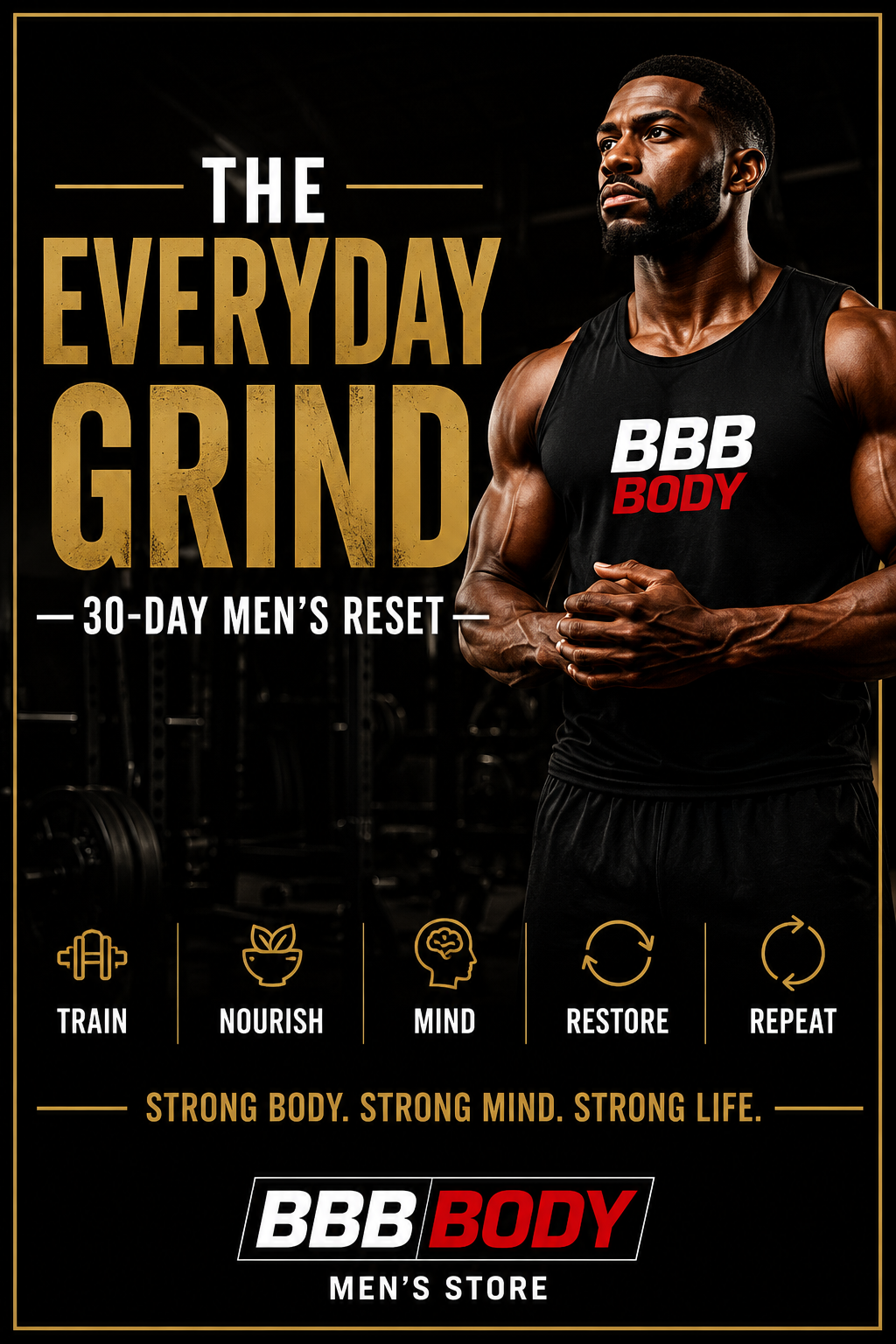 30-Day Men's Reset — Printable Workout Log + Habit Tracker | The Everyday Grind | BBB Body