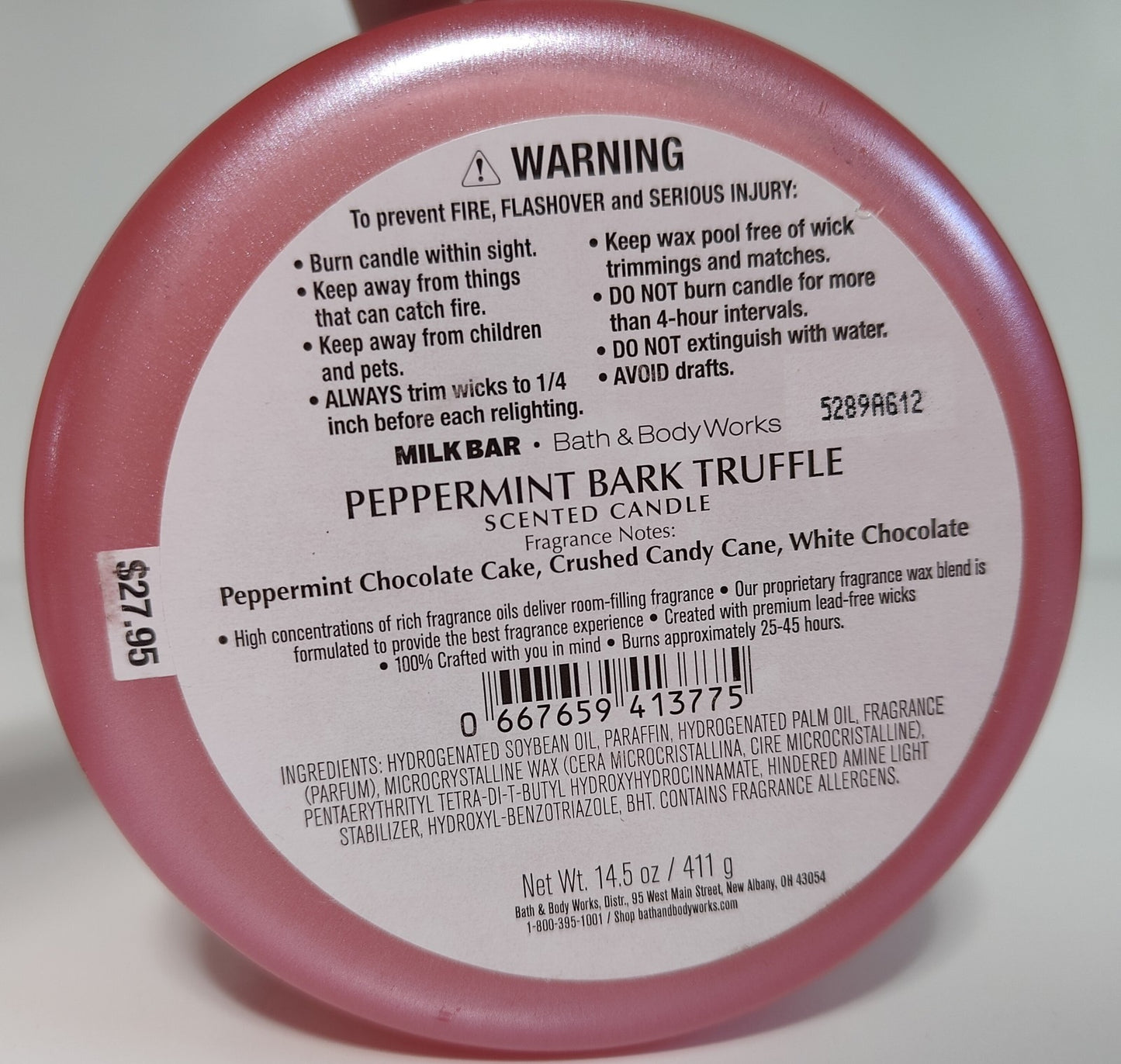 Peppermint Bark Truffle 3-Wick Candle - view 3