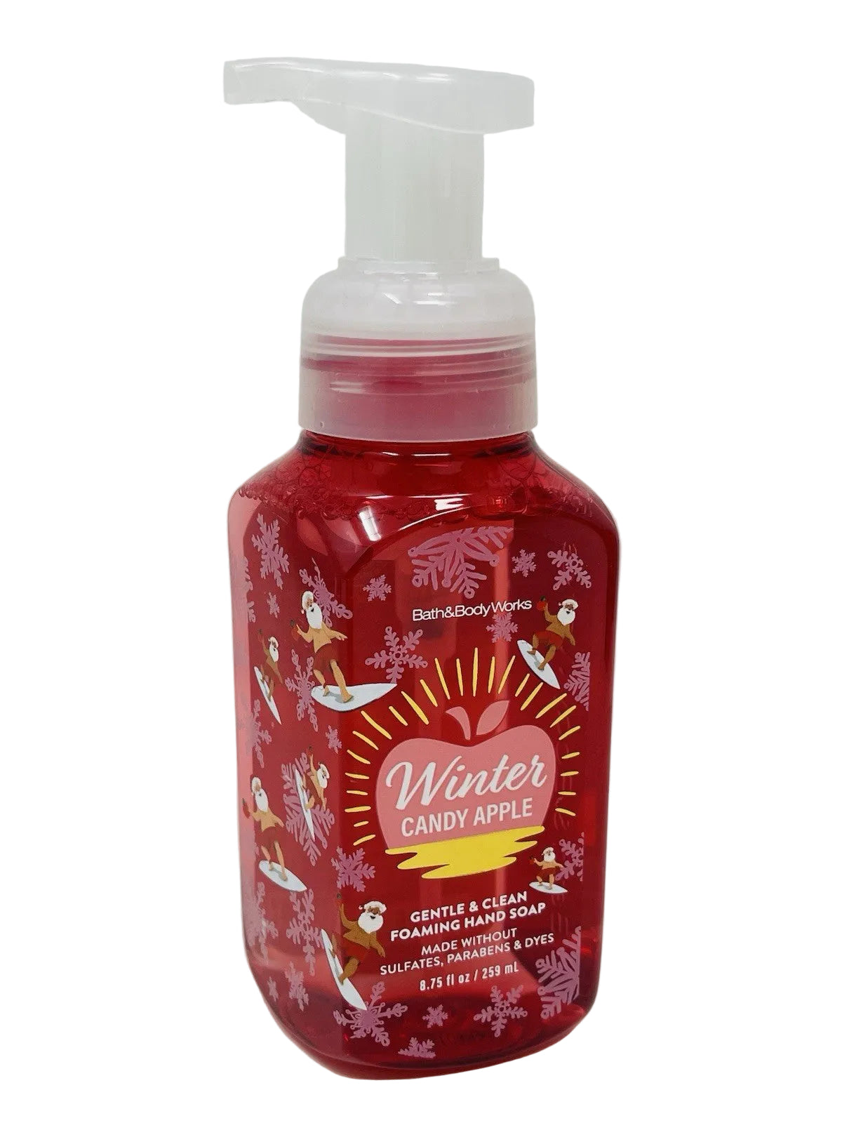 Bath & Body Works Winter Candy Apple Gentle Foaming Hand Soap 8.75 oz - front