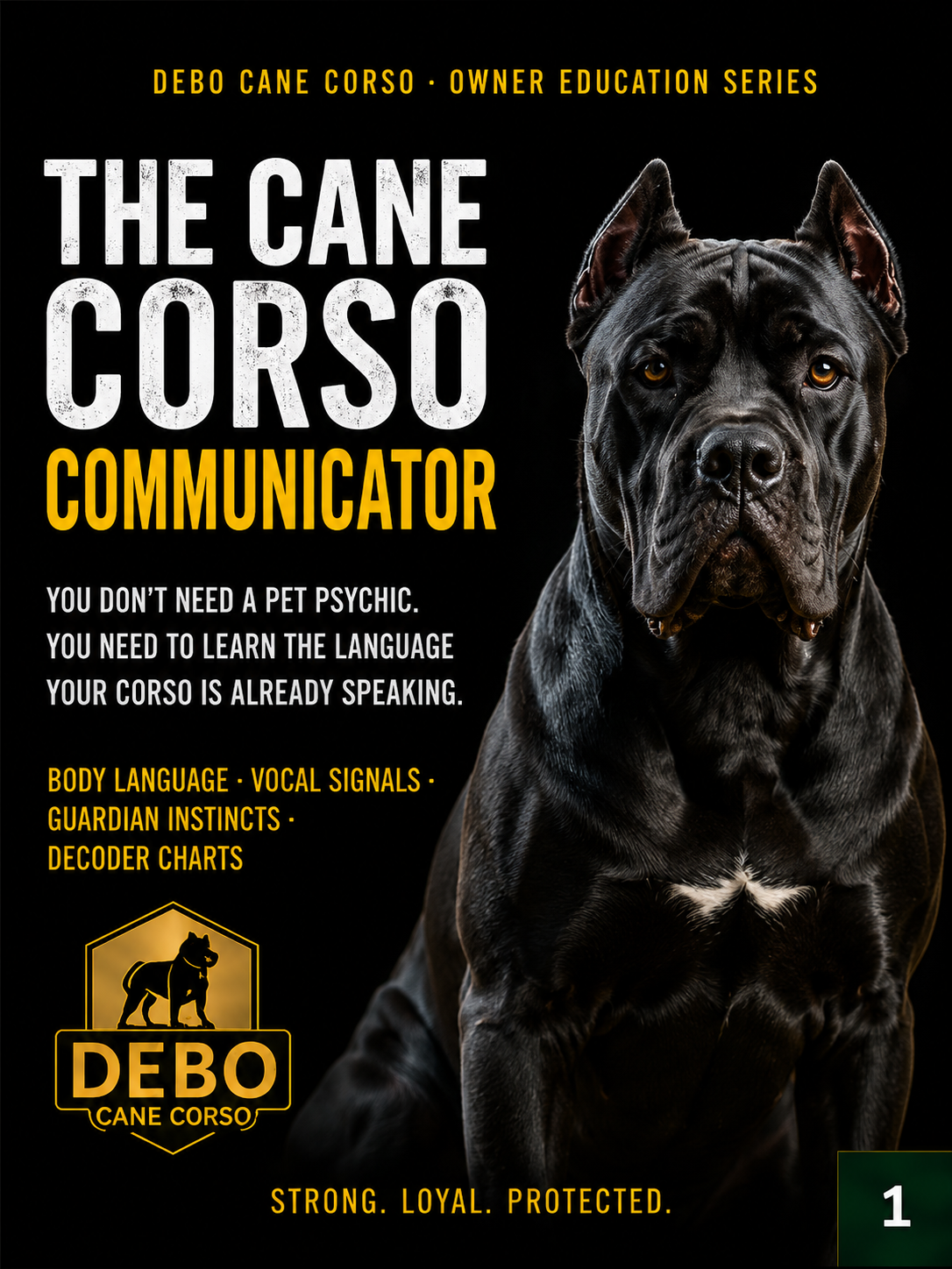 The Cane Corso Communicator — Body Language & Behavior Guide | Instant Digital Download PDF