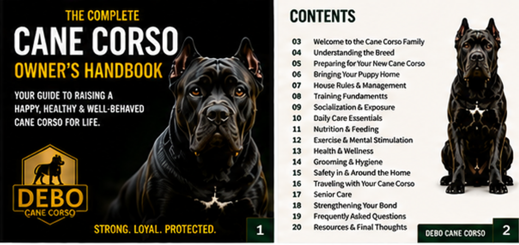 The Complete Cane Corso Owner's Handbook | Digital Care & Training Guide - Digital Download
