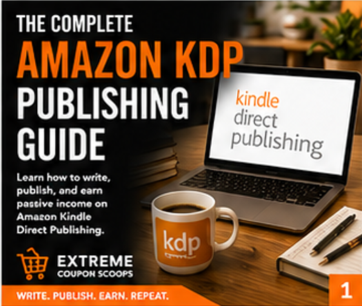 Extreme Coupon Scoops – The Complete Amazon KDP Publishing Guide (Digital Download)
