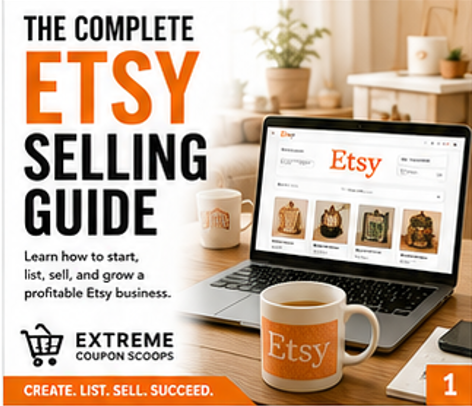 Extreme Coupon Scoops – The Complete Etsy Selling Guide (Digital Download)