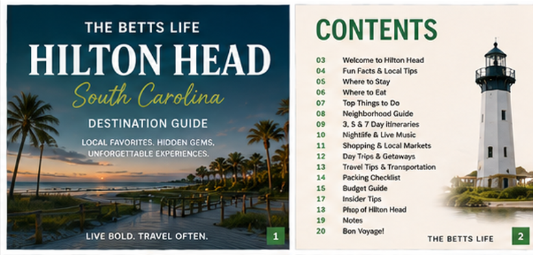Hilton Head Destination Guide - Digital Download