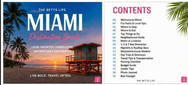 Miami Destination Guide - Digital Download
