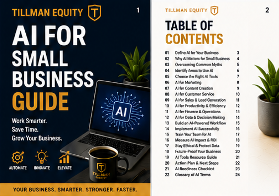Tillman Equity – AI for Small Business Guide (Digital Download)