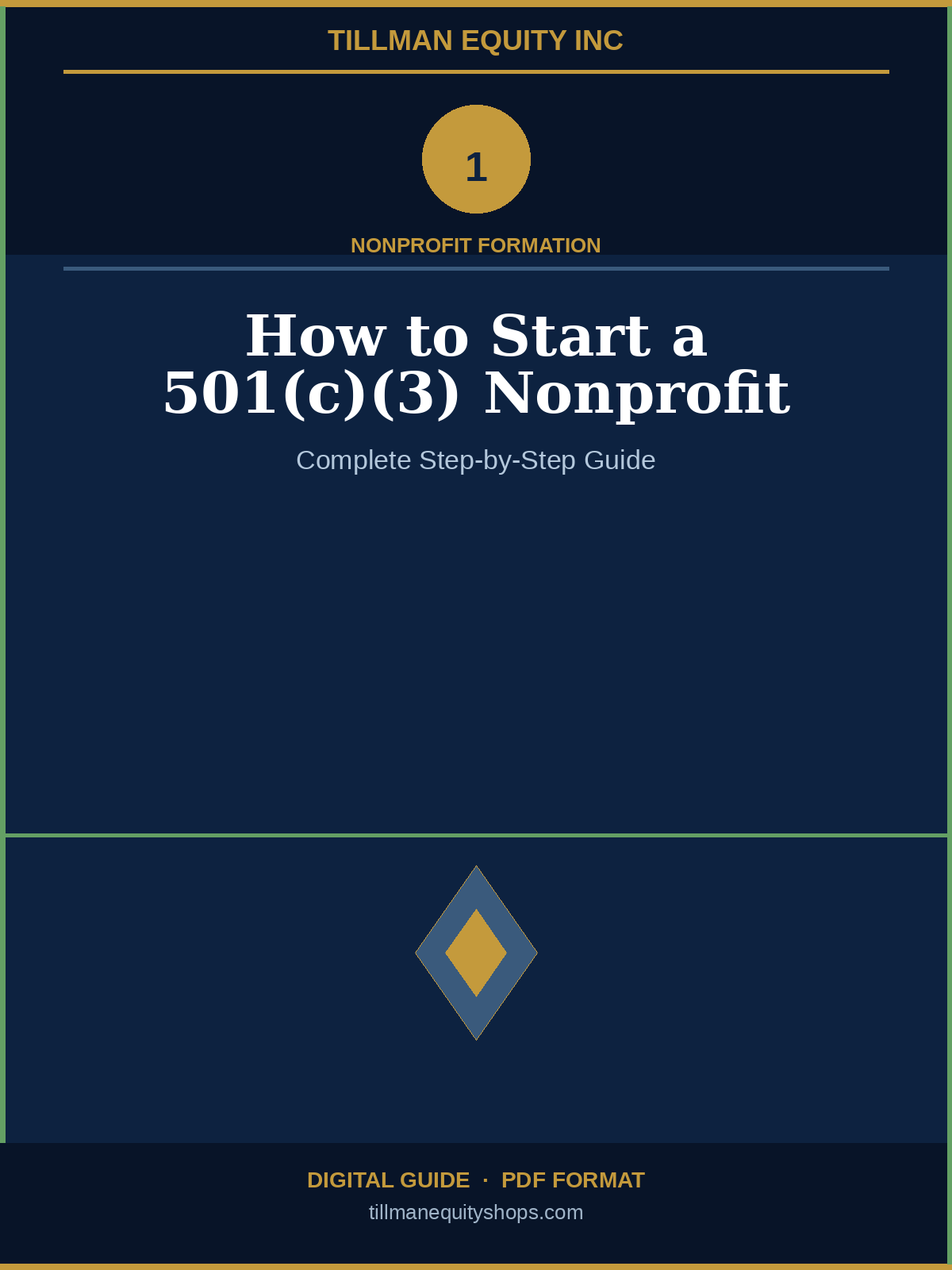 How to Start a 501(c)(3) Nonprofit – Complete Guide  (Digital Download)