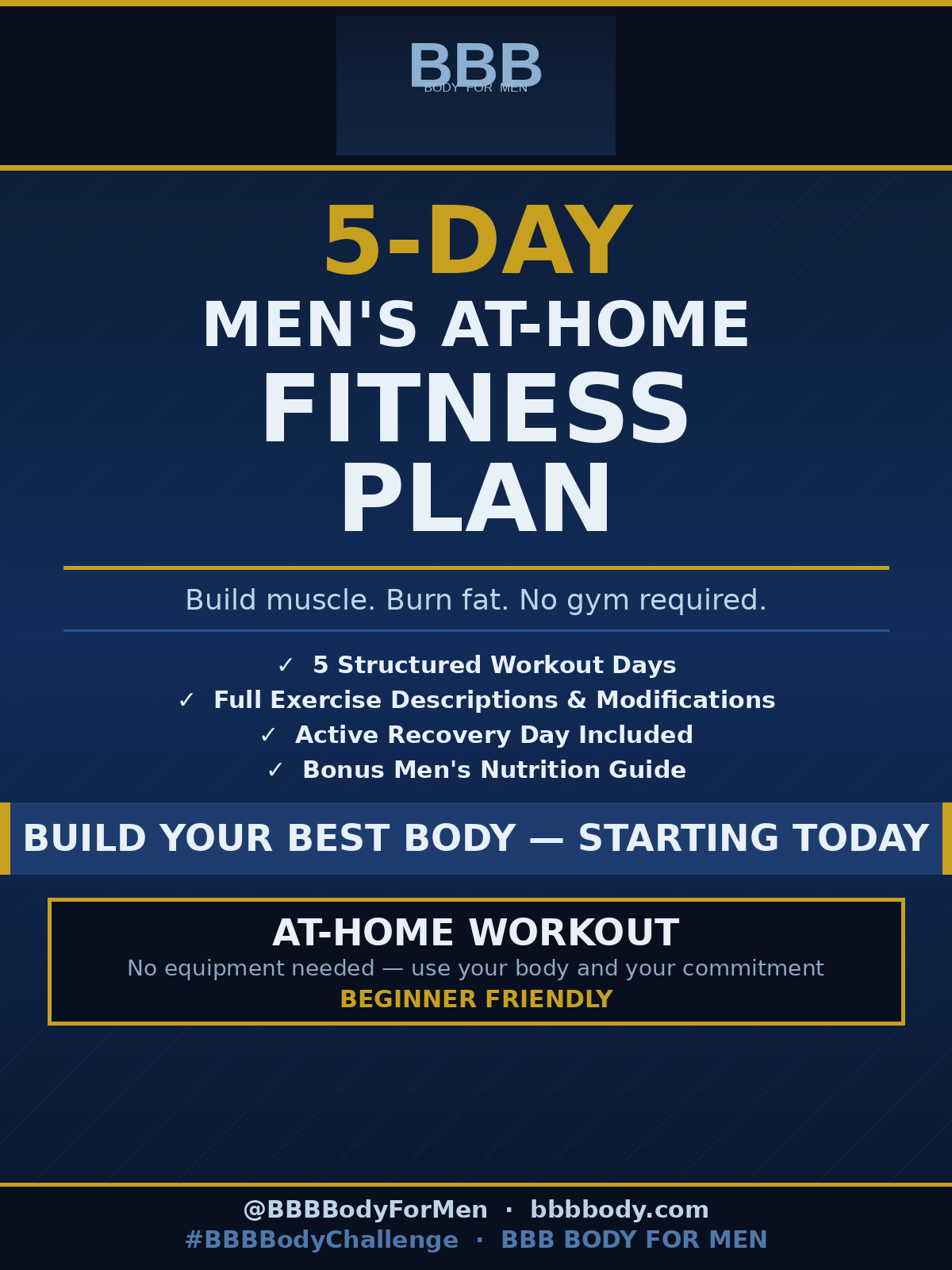 BBB Body — 5-Day Beginner At-Home Fitness Plan (Digital Download)