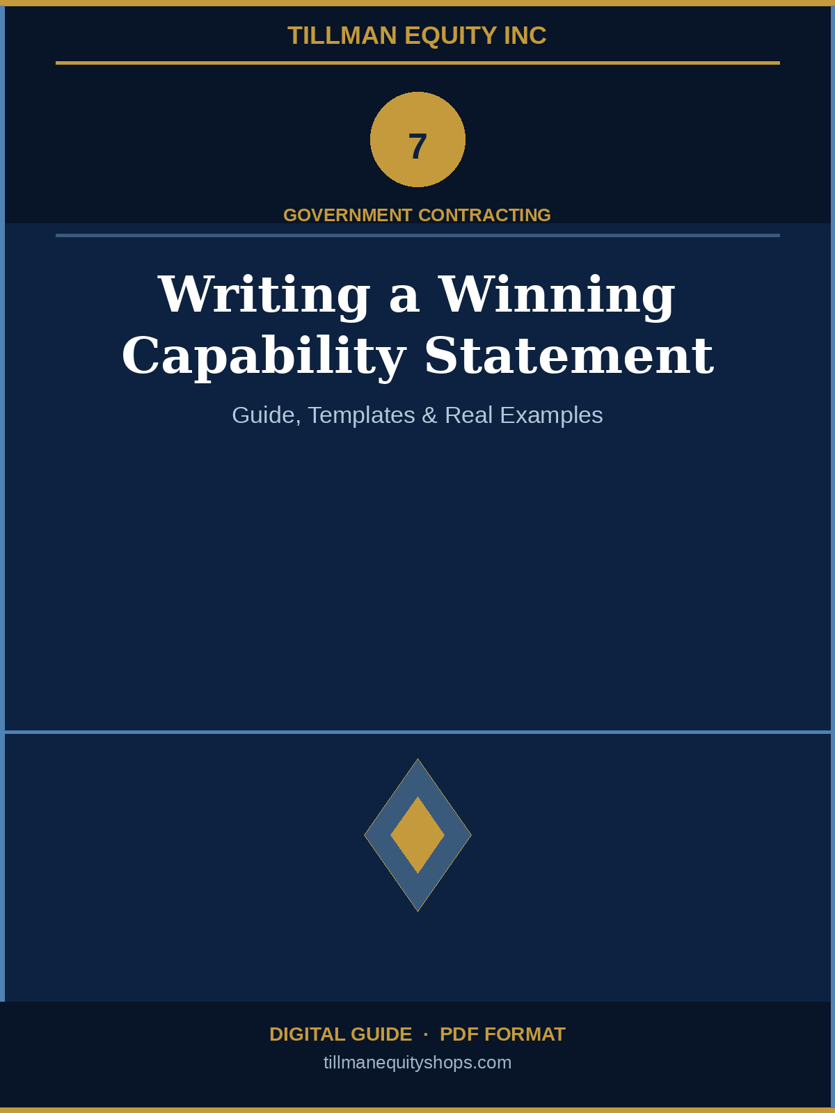 Writing a Winning Capability Statement – Guide & Examples  (Digital Download)