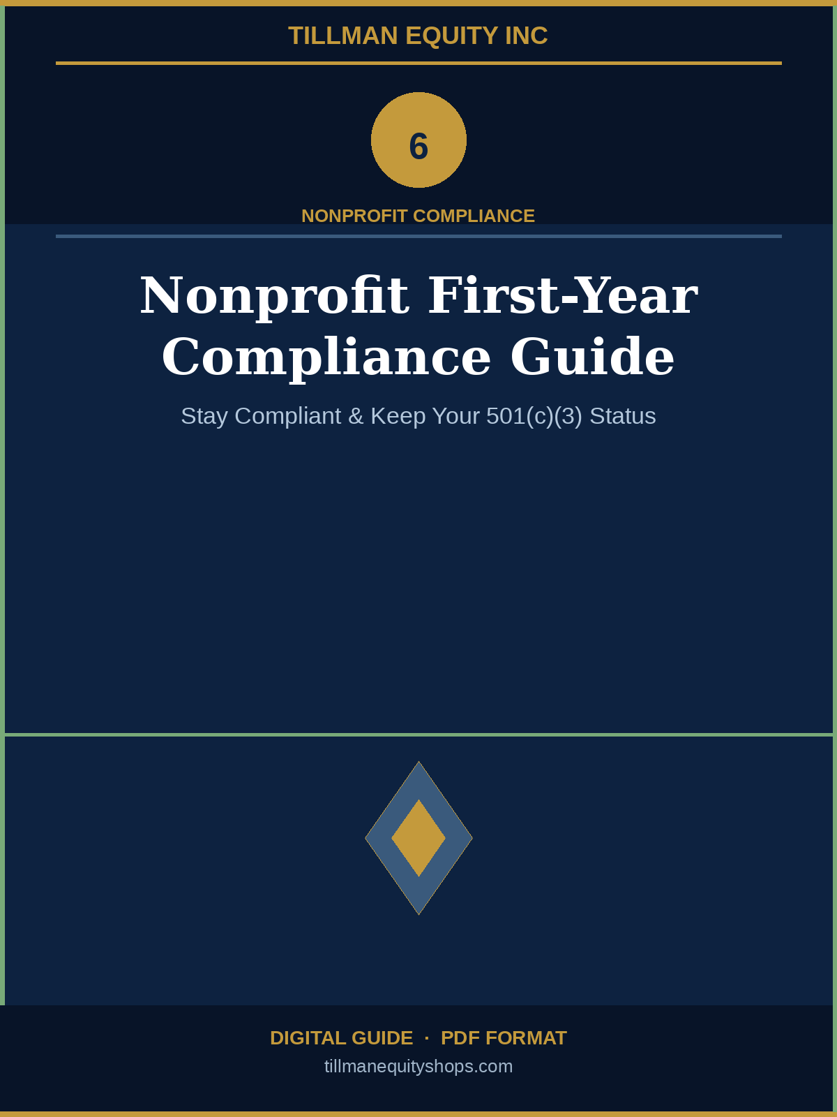 Nonprofit First-Year Compliance Guide  (Digital Download)