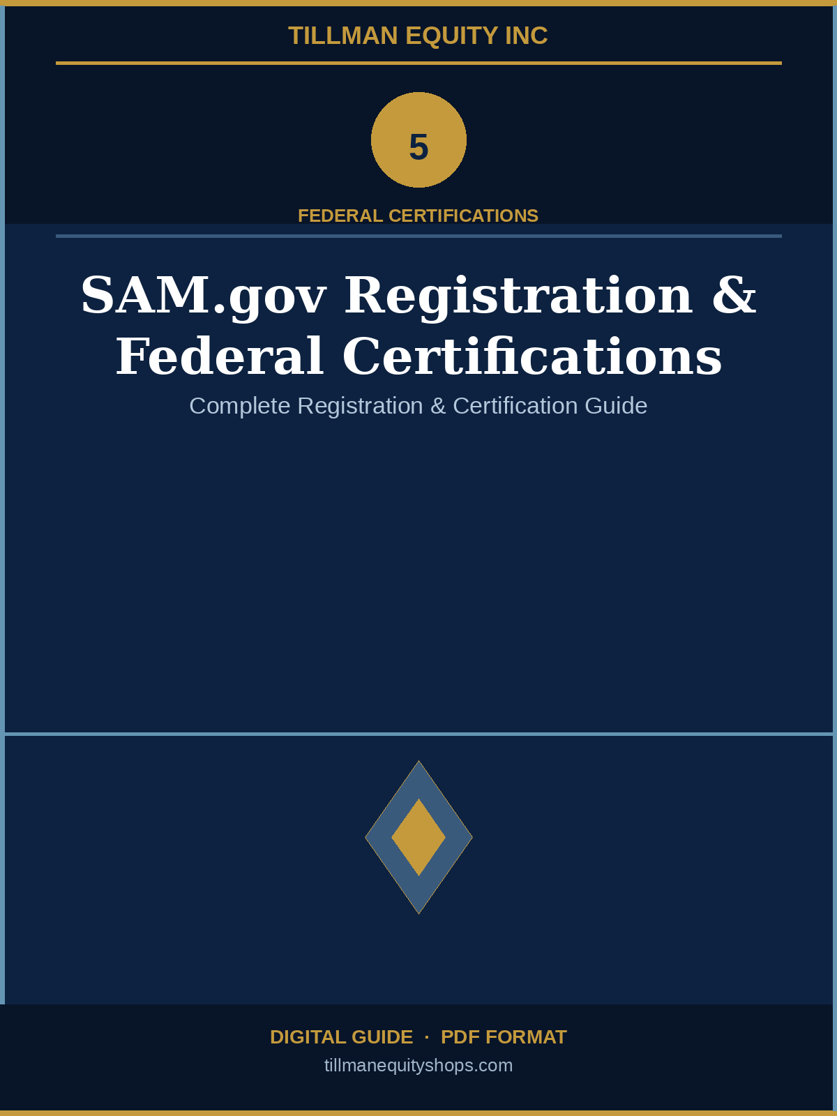 SAM.gov Registration & Federal Certifications Guide  (Digital Download)